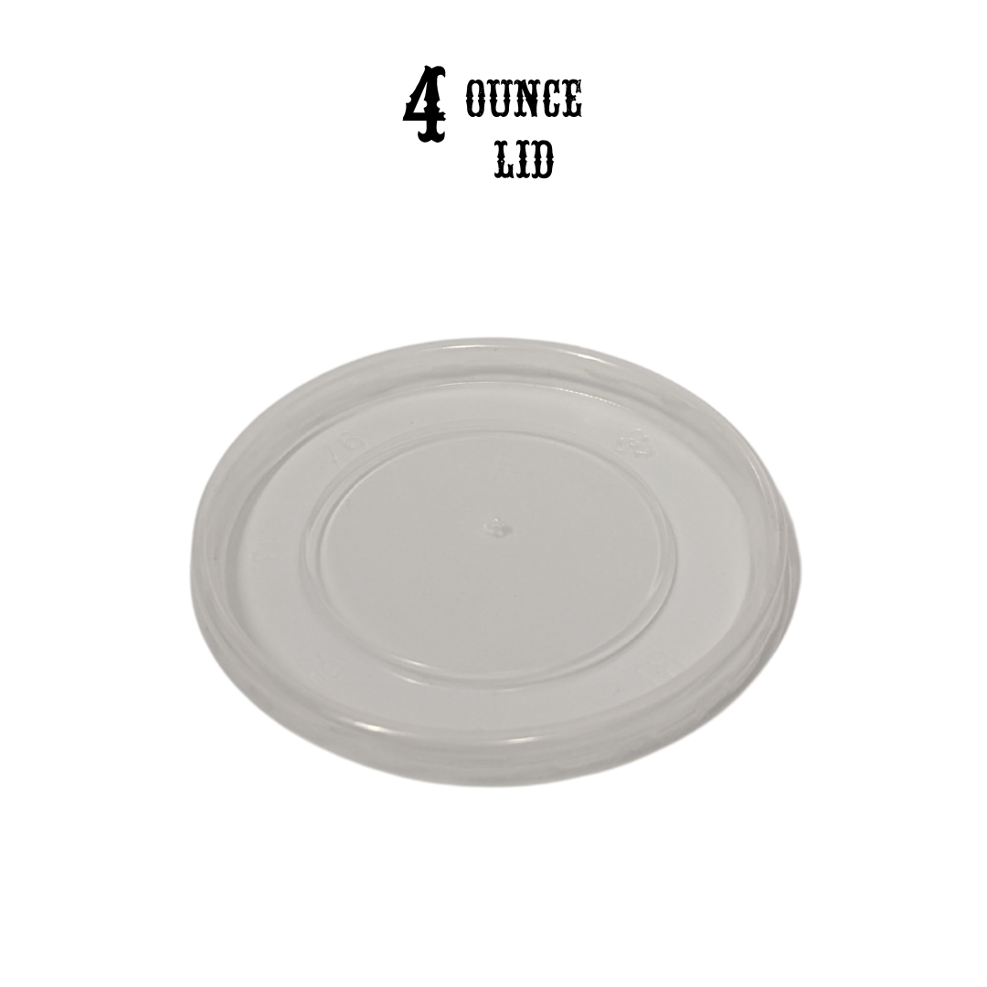 Taco Boyz 4oz Plastic Lids For 4oz Paper Containers, Polypropylene