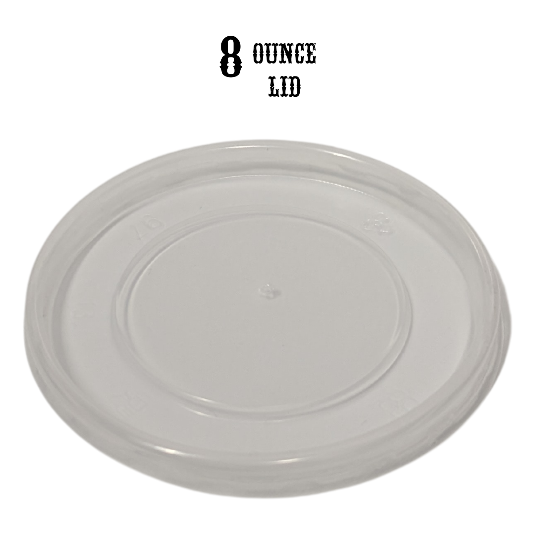 Taco Boyz 8oz Plastic Lids For 8oz Paper Containers, Polypropylene