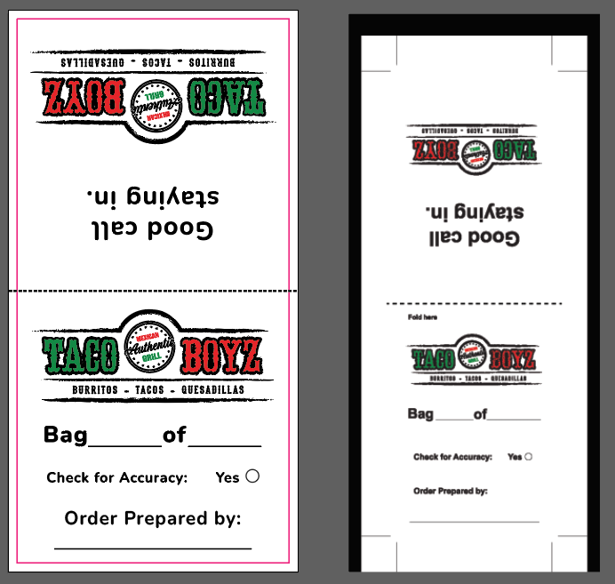 Taco Boyz Sticker Rolls of 2500pc