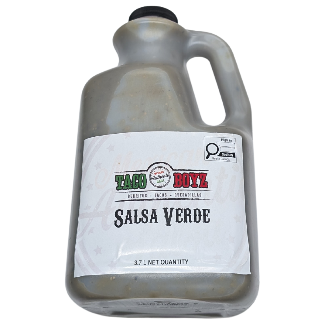 Taco Boyz Salsa Verde Case of 4 (3.7 Litre Bottles)